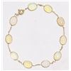 Image 1 : #41-14K YELLOW GOLD OPAL (7.20CT) BRACELET