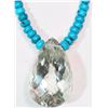 Image 2 : #45-STERLING SILVER GREEN AMETHYST AND