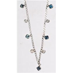 #49-10K WHITE GOLD BLUE DIAMOND