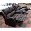 Image 2 : NEW MUNICH LEATHERAIRE RECLINING SOFA AND LOVE