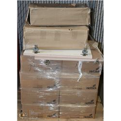 PALLET OF CABINET HINGES/HARDWARE