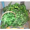 Image 1 : PALLET OF GREENS SILK PLANTS , SOME WITH BRASS