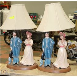 2 MATCHING FIGURE LAMPS
