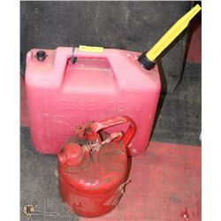 POLICE SEIZURE, OLD SCHOOL METAL JERRY CAN & LARGE