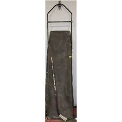 POLICE SEIZURE, SKIDOO SLED WITH HOCKEY STICK