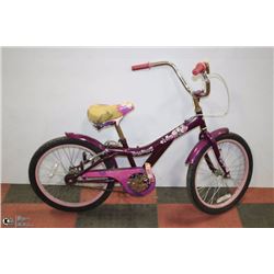 POLICE SEIZURE.HUFFY HANNAH MONTANA BIKE PURPLE