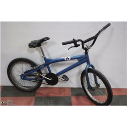 POLICE SEIZURE, BLUE WITH STICKERS ON FRAME BMX