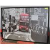 Image 1 : B&W  56"X39" PICADILLY SQUARE FRAMED PICTURE