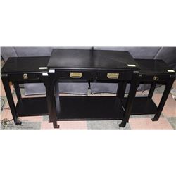 SOLID WOOD ESPRESSO ENTRY TABLE