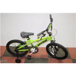 NEW  500 RATTLE SNAKE 18INCH BMX WITH TRAINING