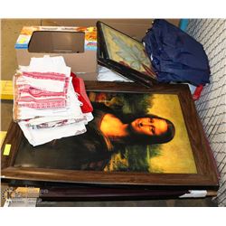 PALLET OF ESTATE PICTURES PURSES UKRAINIAN PLATES