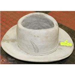 CONCRETE HAT PLANTER  16"