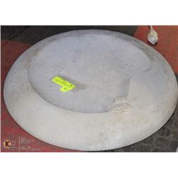 CONCRETE GROUND BIRDBATH 19"WIDE