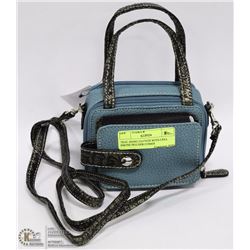 TEAL HAND CLUTCH WITH CELL PHONE HOLDER COMES