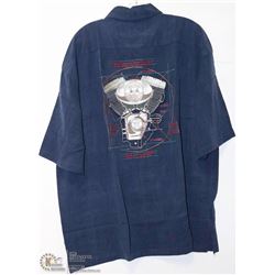 TOMMY BAHAMA 100% SILK EMBROIDERED SHIRT SIZE 2XL