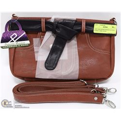 ESPY RED DENIM DESIGN CLUTCH PURSE COMES WITH