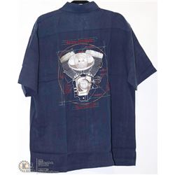 TOMMY BAHAMA 100% SILK EMBROIDERED SHIRT SIZE LRG