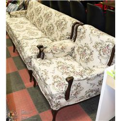 ESTATE FRENCH PROVINCIAL SOFA AND CHAIR ON CHOICE