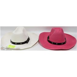 SET OF 2 HIS AND HER PICABO COWBOY HATS