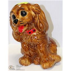 2-PC GLASS PUPPY TREAT CONTAINER/DECOR