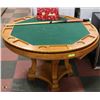 Image 1 : 3 WAY COMBINATION BUMPER POKER TABLE W/ 2 CUES &