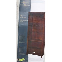 SOLID WOOD FRAMED BOOKCASE IN BOX
