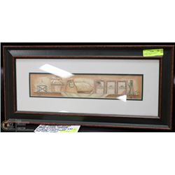FRAMED " KITCHEN PANTRY " PICTURE 12"X26"