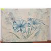 Image 1 : LARGE BLUE FLOWERS PAINTING SIGNED BY DOLEGA