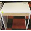 Image 1 : WHITE METAL AND WOOD DESK 29"X20"X30"H