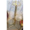 Image 1 : METAL AND GLASS 3 TIER PLANT STAND