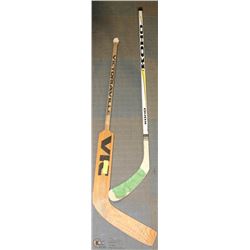 LOT OF 2 HOCKEY STICKS INCL GOALIE STICK