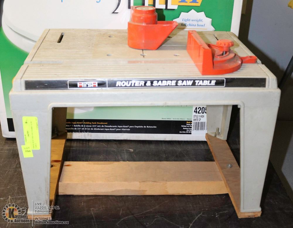 HIRSH ROUTER AND SABRE SAW TABLE