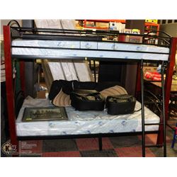 NEW SINGLE BUNK BED METAL AND WOOD