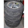Image 1 : SET OF PONTIAC TIRES W/ RIMS 185/70R14