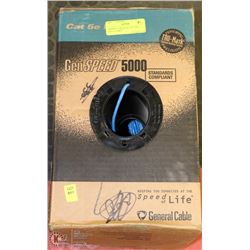 APPROX 1/3 BOX (300') OF NEW CAT-5e CABLE