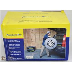 NEW FOUNTAIN TIRE 4 TIRE STORAGE / CARRY TOTES