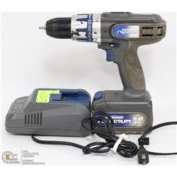MASTERCRAFT MAXIMUM DRILL W/ BATTERY AND CHARGER