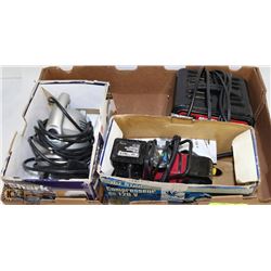 FLAT W/ SMALL ELECTRIC VAC, TIRE AIR COMPRESSOR,