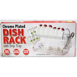 NEW CHROME PLATED DISH RACK