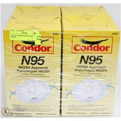 LOT OF 4 BOXES OF N95 DUST MASKS