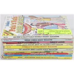 10 PACK OF ARCHIE AND PALS DOUBLE DIGEST COMICS