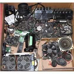 LARGE FLAT WITH 20 - 12V FANS, 120V MOTOR, SEVERAL