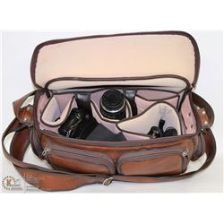 ME SUPER PENTAX CAMERA WITH 2 EXTRA LENSES, CASE