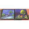 Image 1 : PAIR OF CANVAS PICTURES(DAMAGED FRAMES)