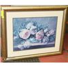 Image 1 : FRAMED FLORAL PICTURE 29"X35"