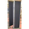 Image 1 : CLOTH AND METAL BLACK OUT ROOM DIVIDER