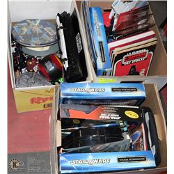 LOT OF 3  ESTATE BOXES OF STAR WARS COLLECTIBLES