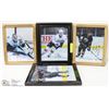 Image 1 : BOX OF 4 ASSORTED OILER HOCKEY FRAMED PICS SIGNED