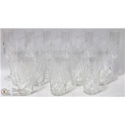ESTATE BOX OF PINWHEEL CRYSTAL GLASSES ON CHOICE