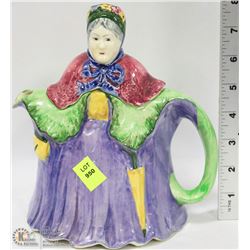 ENGLISH LITTLE OLD LADY TEA POT